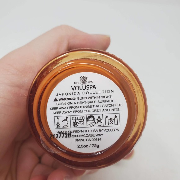 Voluspa Spiced Pumpkin Latte Coconut Wax Blend Candle 2.5 oz. NEW - Picture 4 of 4